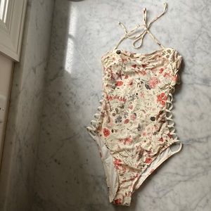 Lspace floral cutout one piece